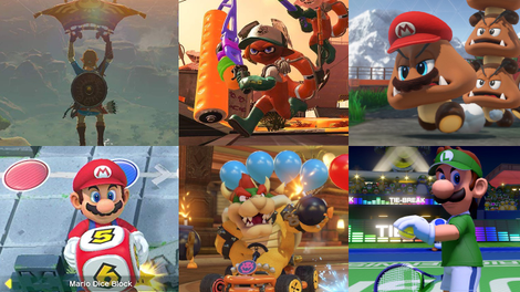 Legend of Zelda Breath of the Wild Starter Pack | $45 | Amazon | Also at WalmartSuper Mario Odyssey Starter Pack | $45 | WalmartMario Tennis Aces | $45 | WalmartSuper Mario Party | $45 | Amazon | Also at WalmartMario Kart 8 Deluxe | $45 | WalmartSplatoon 2 Starter Pack | $45 | Amazon | Also at Walmart